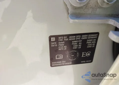 2011 Buick Regal Cxl Russelsheim z USA, uszkodzony, nr VIN W04GS5EC7B1003638